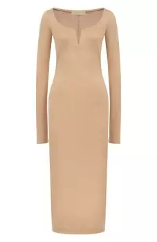 Платье из шелка и хлопка MVST