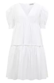 Платье из шелка и хлопка Nina Ricci