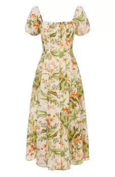 Платье из шелка и льна Paige