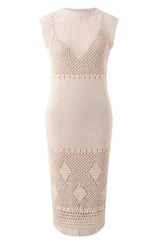 Платье из шелка и льна MVST