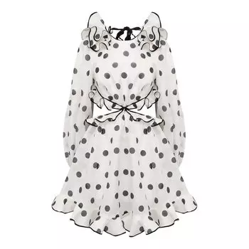 Платье из шелка и льна Zimmermann