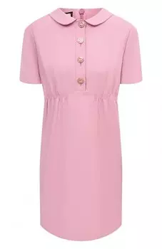 Платье из шелка и шерсти Gucci