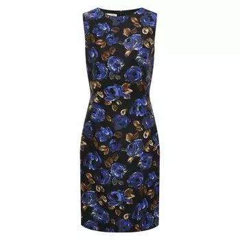 Платье из шелка и шерсти Oscar de la Renta