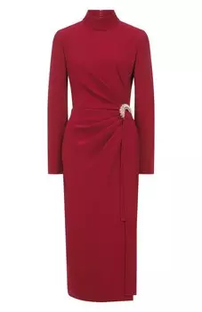 Платье из шелка и вискозы Elie Saab