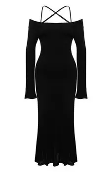 Платье из шелка и вискозы Freeage