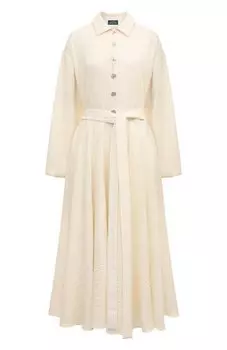 Платье из шерсти и хлопка Akhmadullina