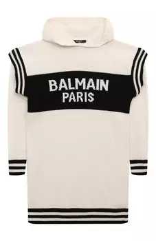 Платье из шерсти и кашемира Balmain