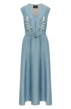 Платье из шерсти и шелка Akhmadullina