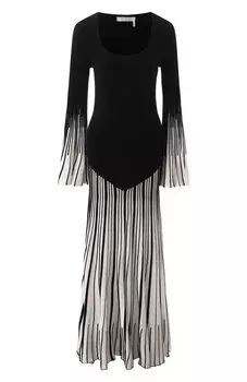 Платье из шерсти и шелка Chlo