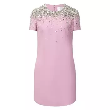 Платье из шерсти и шелка Valentino