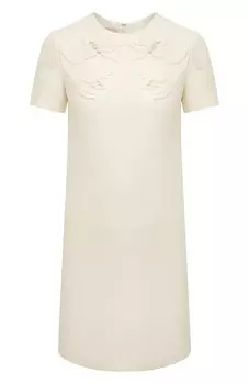 Платье из шерсти и шелка Valentino
