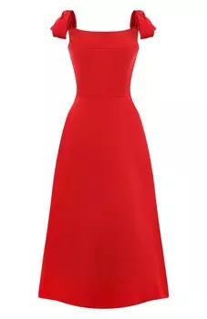 Платье из шерсти и шелка Valentino