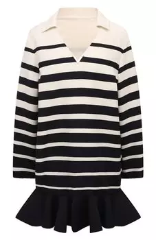 Платье из шерсти и шелка Valentino