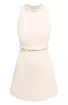 Платье из шерсти и шелка Valentino