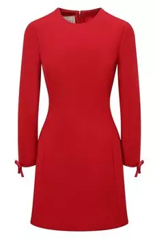 Платье из шерсти и шелка Valentino