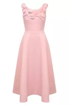 Платье из шерсти и шелка Valentino