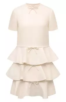 Платье из шерсти и шелка Valentino