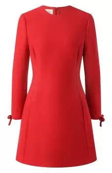 Платье из шерсти и шелка Valentino