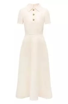 Платье из шерсти и шелка Valentino