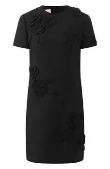 Платье из шерсти и шелка Valentino