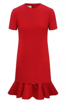 Платье из шерсти и шелка Valentino