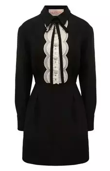 Платье из шерсти и шелка Valentino