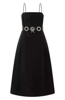 Платье из шерсти и шелка Valentino