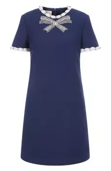 Платье из шерсти и шелка Valentino