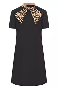 Платье из шерсти и шелка Valentino