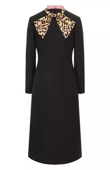 Платье из шерсти и шелка Valentino