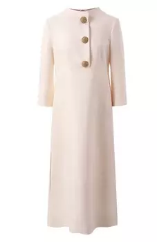 Платье из шерсти и шелка Valentino