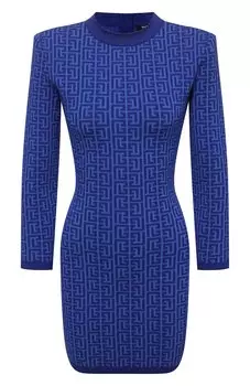 Платье из шерсти и вискозы Balmain