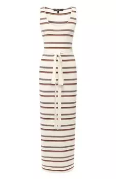 Платье из смеси шелка и хлопка Loro Piana