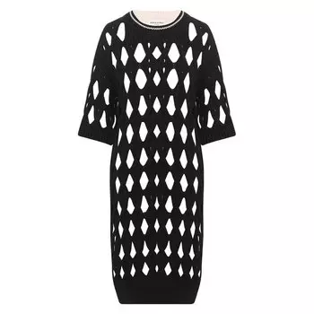 Платье из смеси шерсти и хлопка Sonia Rykiel