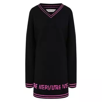 Платье из смеси шерсти и кашемира Nervure