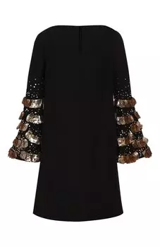Платье из смеси шерсти и шелка Valentino