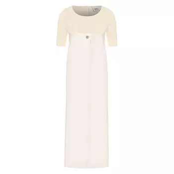 Платье из смеси вискозы и хлопка Erika Cavallini