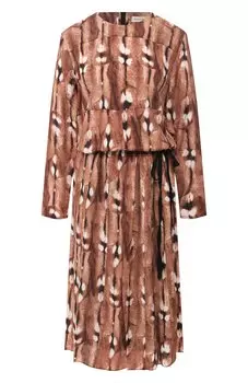 Платье из смеси вискозы и шелка By Malene Birger