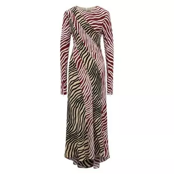 Платье из смеси вискозы и шелка By Malene Birger