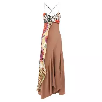 Платье из смеси вискозы и шелка Chlo