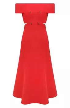 Платье из вискозы Alexander McQueen