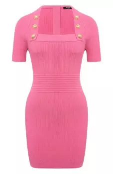 Платье из вискозы Balmain