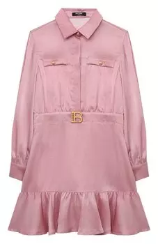 Платье из вискозы Balmain