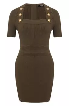 Платье из вискозы Balmain