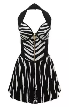 Платье из вискозы Balmain