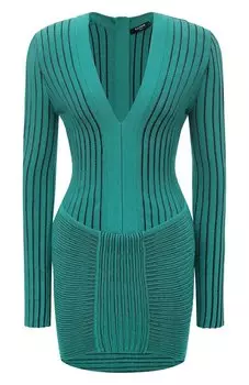 Платье из вискозы Balmain