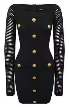 Платье из вискозы Balmain
