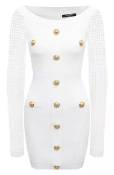 Платье из вискозы Balmain