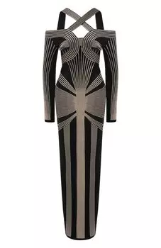 Платье из вискозы Balmain
