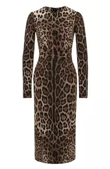 Платье из вискозы Dolce & Gabbana